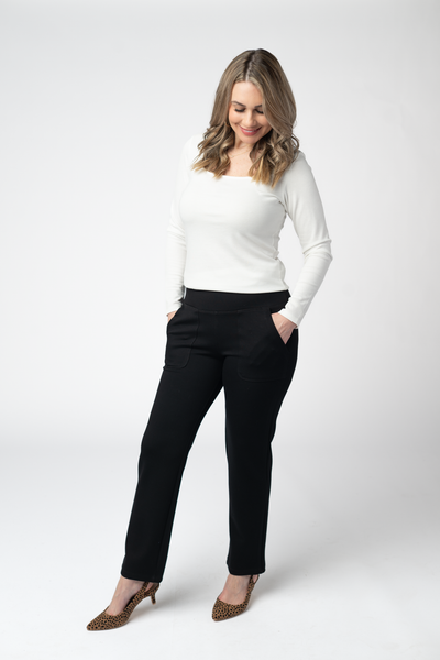 IN STOCK Luxe Ankle Bottoms- Black - Pumpkin Patch Co