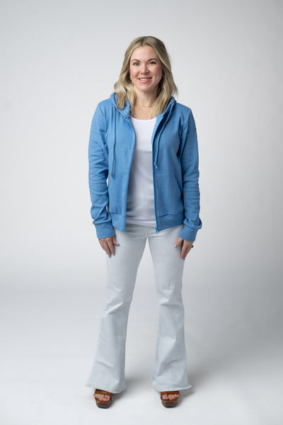IN STOCK Fullzip Hoodie - Blue - Pumpkin Patch Co