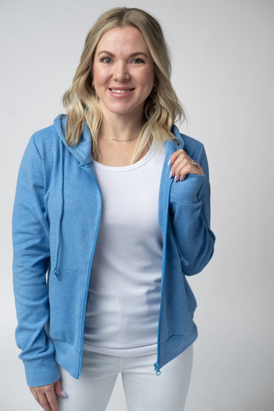 IN STOCK Fullzip Hoodie - Blue - Pumpkin Patch Co
