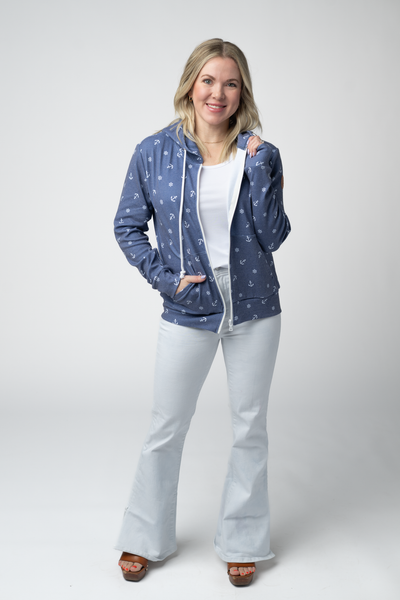 IN STOCK Fullzip Hoodie - Nautical Navy - Pumpkin Patch Co