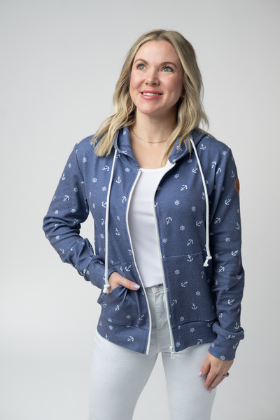 IN STOCK Fullzip Hoodie - Nautical Navy - Pumpkin Patch Co