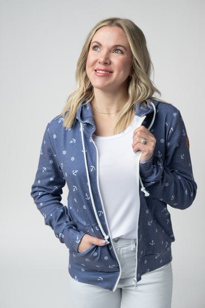 IN STOCK Fullzip Hoodie - Nautical Navy - Pumpkin Patch Co