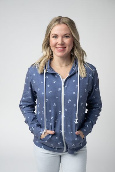 IN STOCK Fullzip Hoodie - Nautical Navy - Pumpkin Patch Co