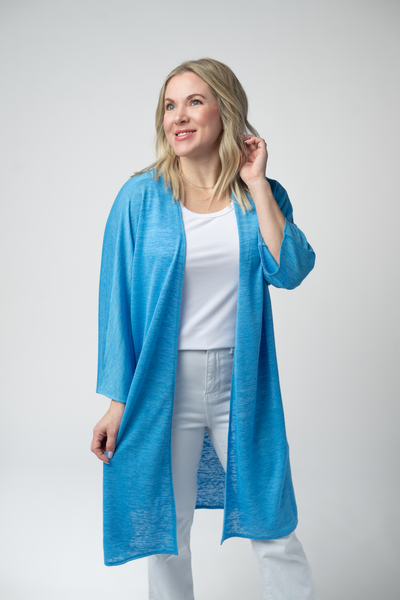 IN STOCK Ellie Cover-Up Kimono - Light Blue