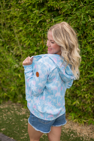 IN STOCK Fullzip Hoodie - Aqua Palm - Pumpkin Patch Co