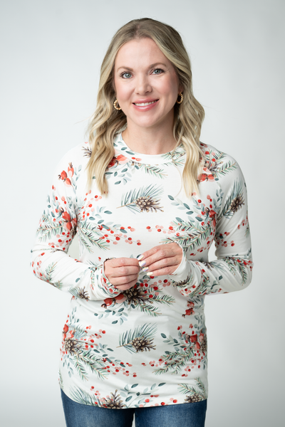 IN STOCK Blair Long Sleeve Top - Pineberry
