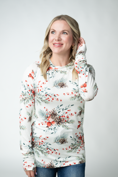 IN STOCK Blair Long Sleeve Top - Pineberry