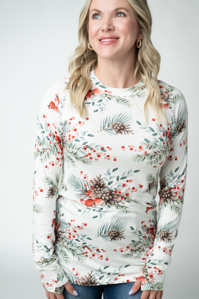 IN STOCK Blair Long Sleeve Top - Pineberry
