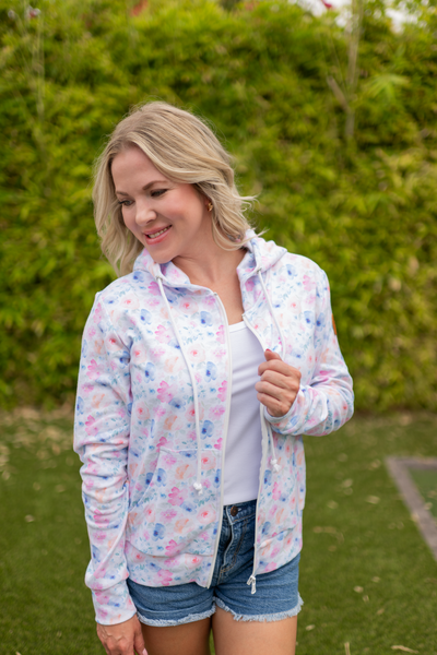 IN STOCK Fullzip Hoodie - Petal Gardens - Pumpkin Patch Co