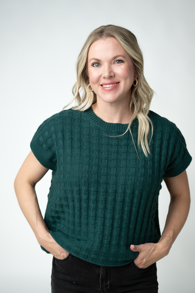 IN STOCK Kelly Knitted Top - Evergreen