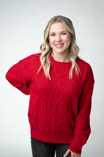 IN STOCK Carson Pullover - Red