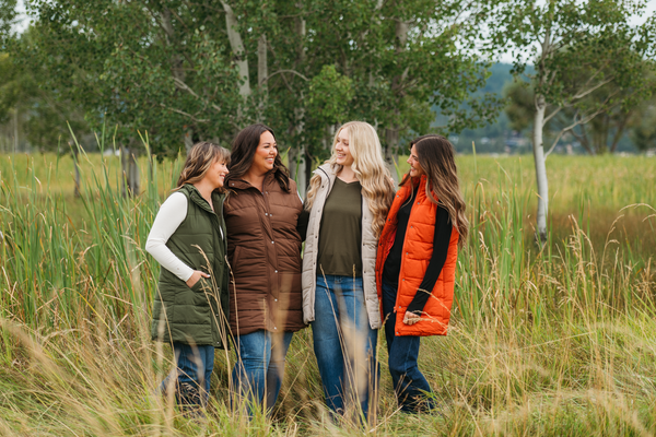IN STOCK Harlow Long Vest - Pumpkin