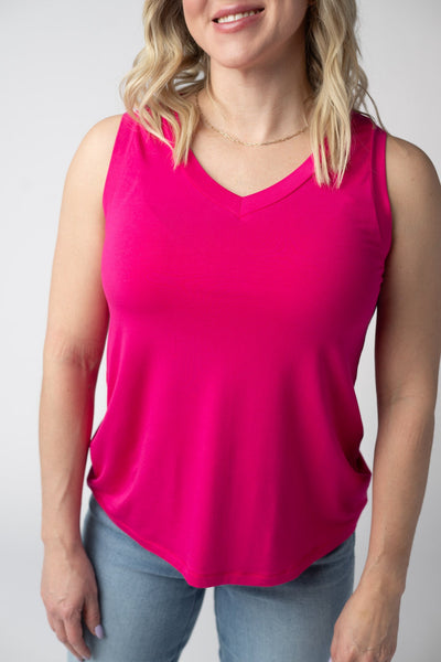 IN STOCK Noelle Tank - Hot Pink - Pumpkin Patch Co