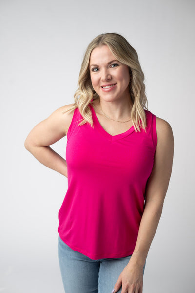 IN STOCK Noelle Tank - Hot Pink - Pumpkin Patch Co