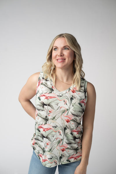 IN STOCK Noelle Tank - Flamingos - Pumpkin Patch Co