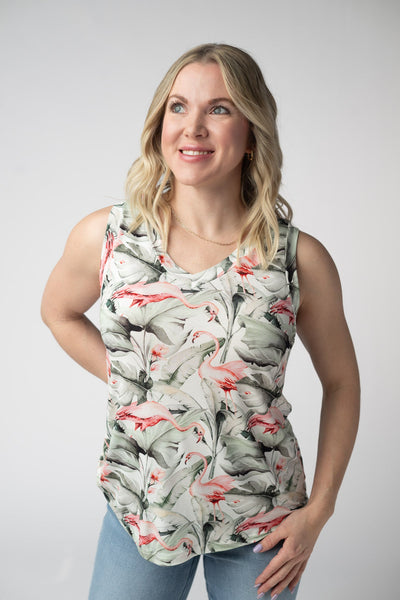 IN STOCK Noelle Tank - Flamingos - Pumpkin Patch Co