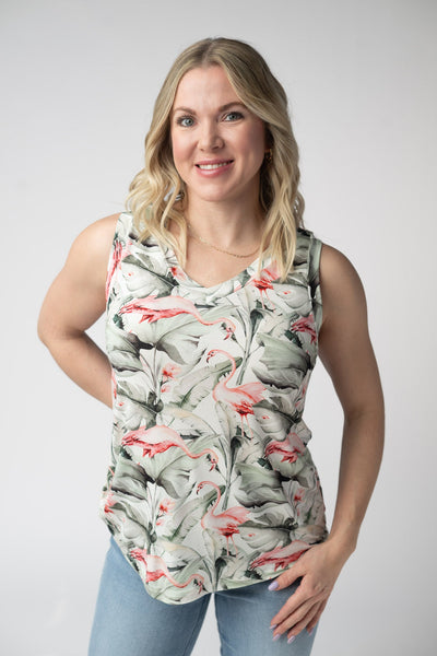 IN STOCK Noelle Tank - Flamingos - Pumpkin Patch Co