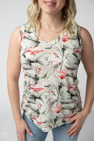 IN STOCK Noelle Tank - Flamingos - Pumpkin Patch Co