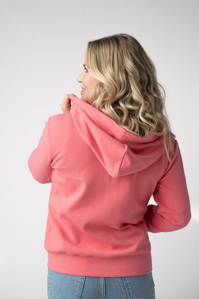 IN STOCK Fullzip Hoodie - Sunkissed Coral - Pumpkin Patch Co
