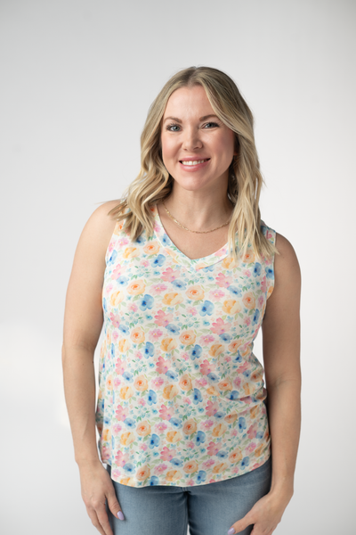 IN STOCK Noelle Tank - Petal Gardens - Pumpkin Patch Co