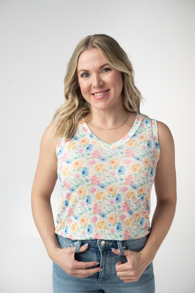 IN STOCK Noelle Tank - Petal Gardens - Pumpkin Patch Co
