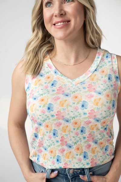 IN STOCK Noelle Tank - Petal Gardens - Pumpkin Patch Co