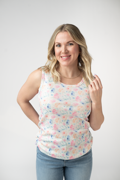 IN STOCK Ava Tank - Petal Gardens - Pumpkin Patch Co