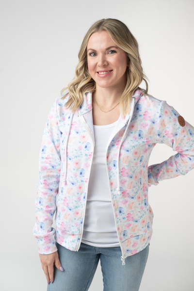 IN STOCK Fullzip Hoodie - Petal Gardens - Pumpkin Patch Co