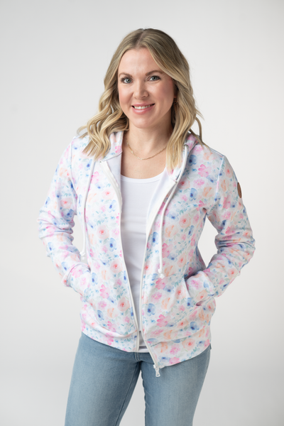 IN STOCK Fullzip Hoodie - Petal Gardens - Pumpkin Patch Co