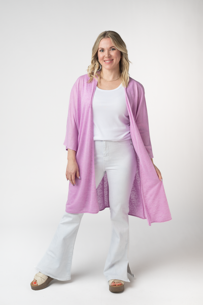IN STOCK Ellie Cover-Up Kimono - Lilac - Pumpkin Patch Co