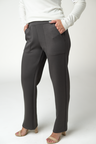 IN STOCK Luxe Ankle Bottoms- Charcoal