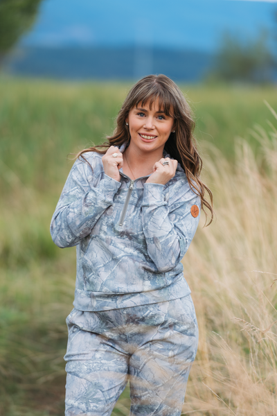 IN STOCK Shorter Halfzip Hoodie - Camo