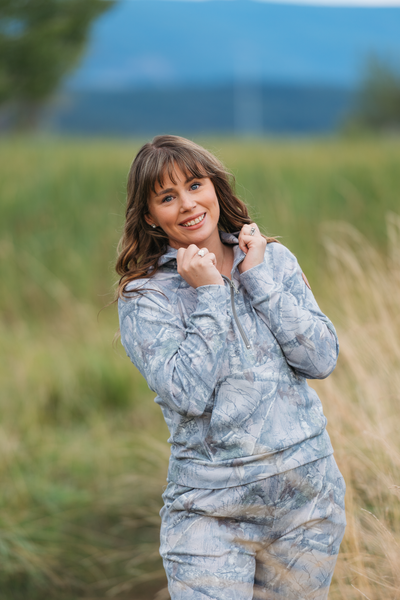 IN STOCK Shorter Halfzip Hoodie - Camo