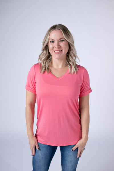 IN STOCK Sophie Tee - Sun Kissed Coral - Pumpkin Patch Co