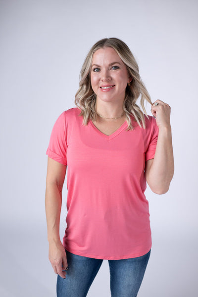 IN STOCK Sophie Tee - Sun Kissed Coral - Pumpkin Patch Co