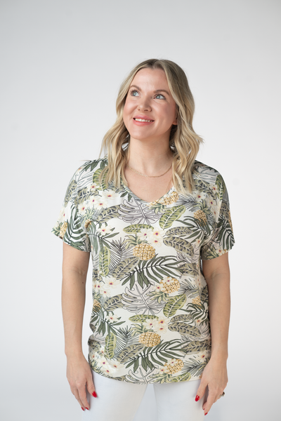 IN STOCK Chloe Cozy Top - Pineapple Leaf - Pumpkin Patch Co