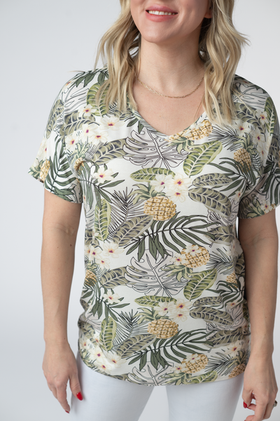 IN STOCK Chloe Cozy Top - Pineapple Leaf - Pumpkin Patch Co