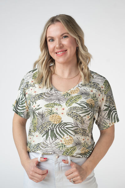 IN STOCK Chloe Cozy Top - Pineapple Leaf - Pumpkin Patch Co
