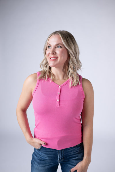 IN STOCK Addison Tank - Pink - Pumpkin Patch Co