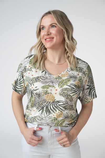 IN STOCK Chloe Cozy Top - Pineapple Leaf - Pumpkin Patch Co