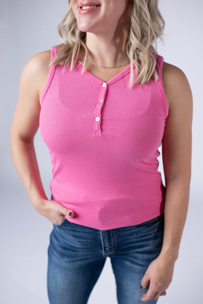 IN STOCK Addison Tank - Pink - Pumpkin Patch Co
