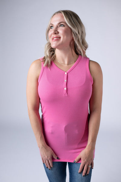 IN STOCK Addison Tank - Pink - Pumpkin Patch Co