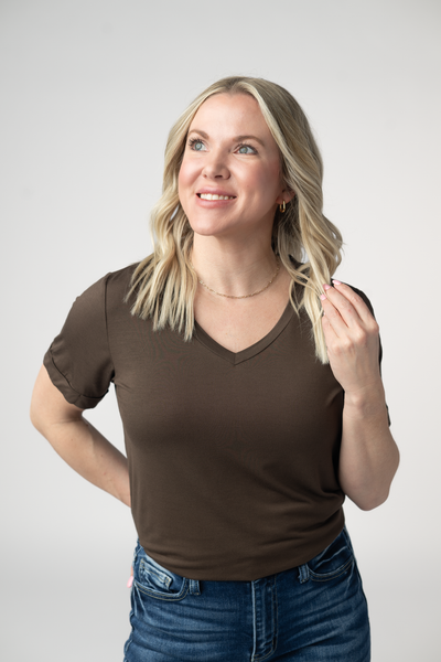 IN STOCK Sophie Top - Brown