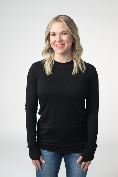 IN STOCK Blair Long Sleeve Top - Black - Pumpkin Patch Co