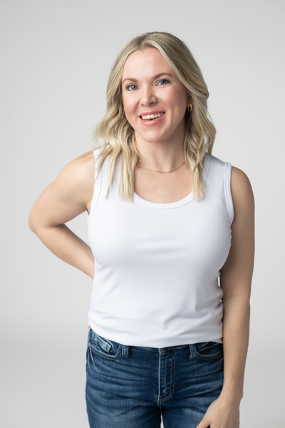 IN STOCK Ava Tank- White - Pumpkin Patch Co