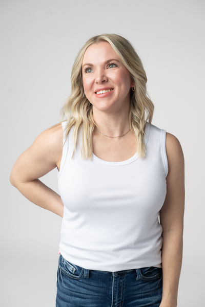 IN STOCK Ava Tank- White - Pumpkin Patch Co