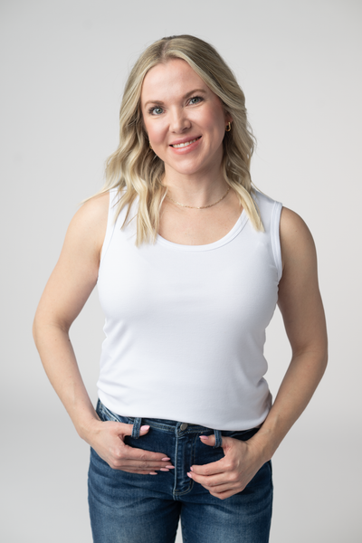 IN STOCK Ava Tank- White - Pumpkin Patch Co