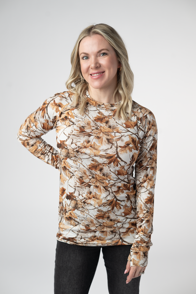 IN STOCK Blair Long Sleeve Top - Woodsy Camo