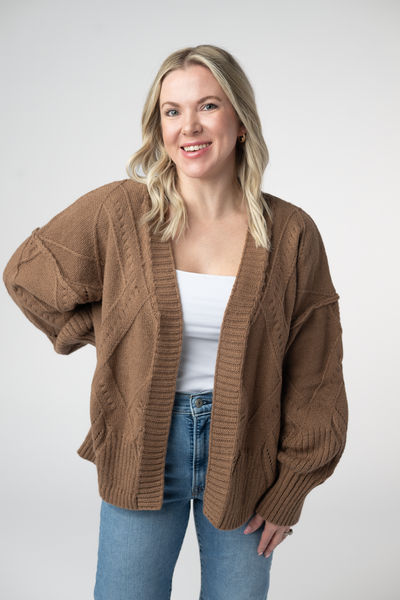 IN STOCK Willow Cardigan - Mocha