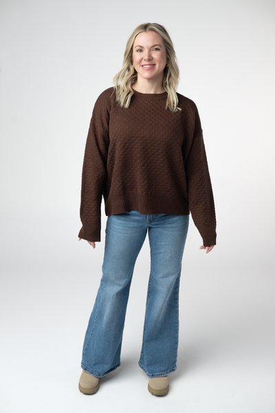 IN STOCK Gianna Pullover Sweater - Brown